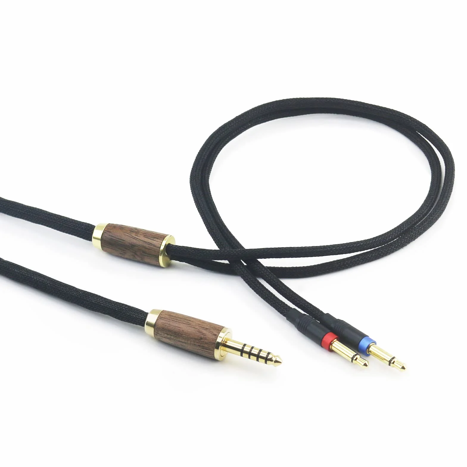 Connecteur symétrique 4,4 mm - 6 N OCC - Câble en cuivre plaqué argent - Compatible Denon AH-D7200, AH-D7100, AH-D9200, AH-D5200 - Casque Focal Elear