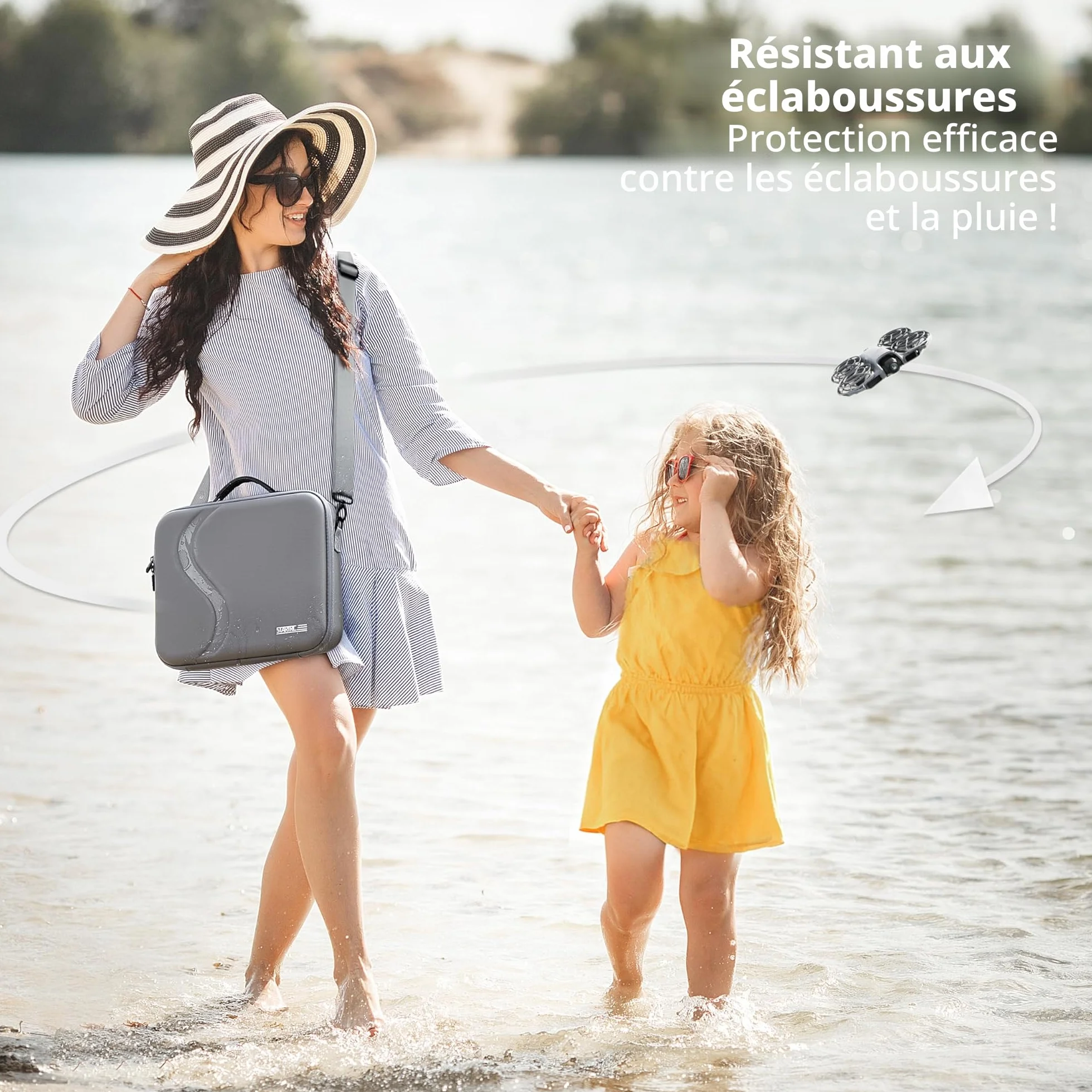STARTRC Housse de Protection Rigide pour DJI Neo 2 Fly More Combo - Étui Multifonction Drone
