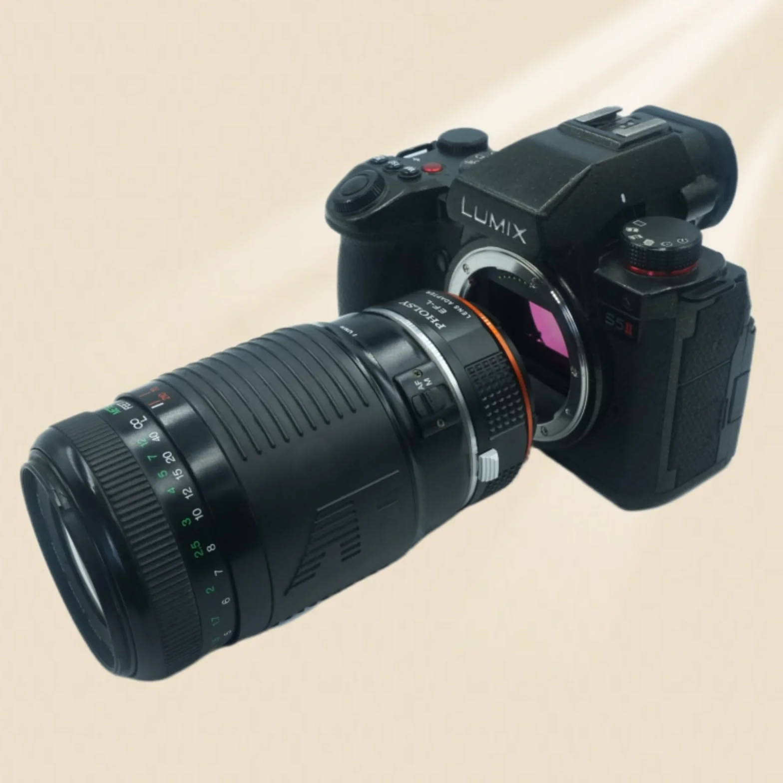 PHOLSY Bague d'adaptation Mise au Point Manuelle pour objectifs Canon EOS EF EF-S Mount et Appareil Photo Boîtier Leica L Mount Compatible avec Leica SL2, SL2-S, CL, TL2, Lumix S5, S1, BS1H, FP, FP L