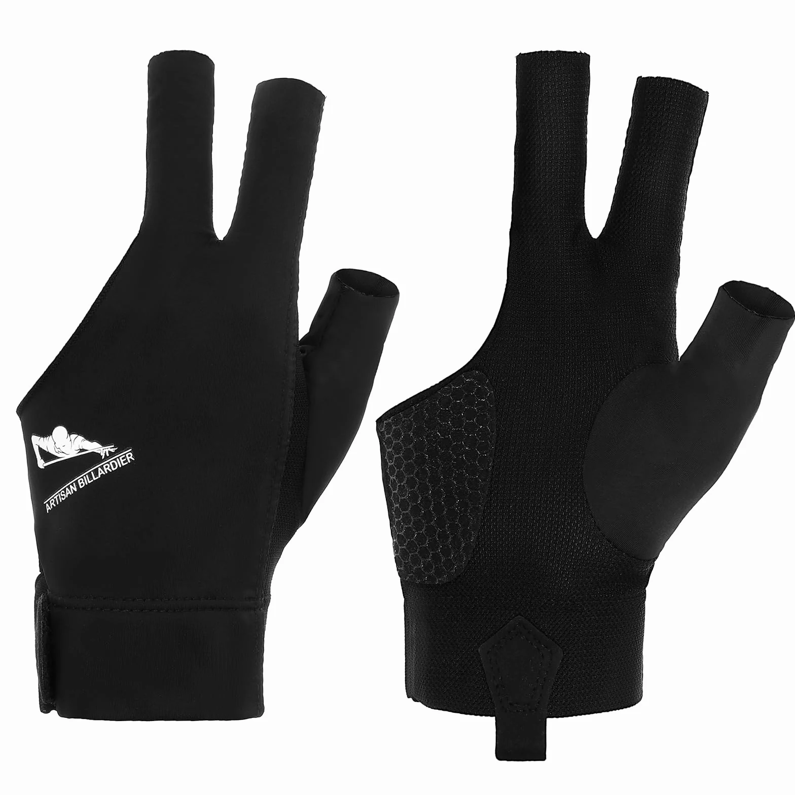 Gant de billard pour main gauche - Gants de sport pour queue de billard - Élastique à 3 doigts - Séchage rapide - Respirant