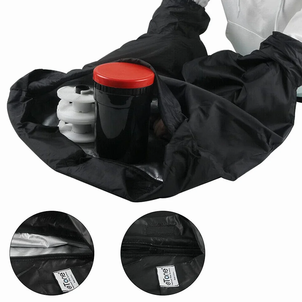 Kit de développement Photo argentique pour Chambre Noire Traitement de Film négatifs 135, 120 127 126, étuis à négatifs 4 Bandes de 3 négatifs 6x6cm Compact cuve de développement.