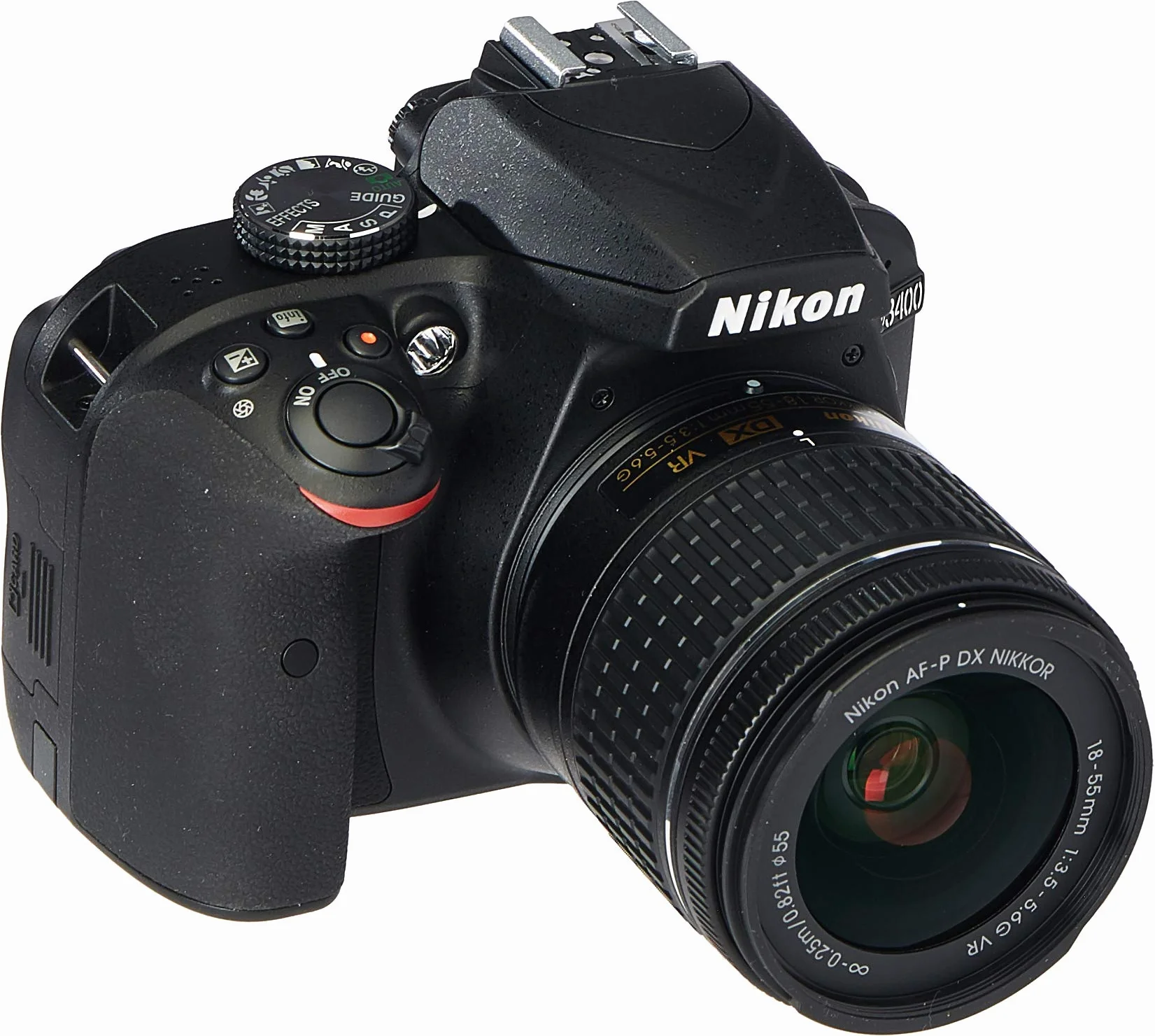 Nikon D3400 avec AF-P DX NIKKOR 18–55 mm f/3.5–5.6G VR DSLR Camera (renouvelé)