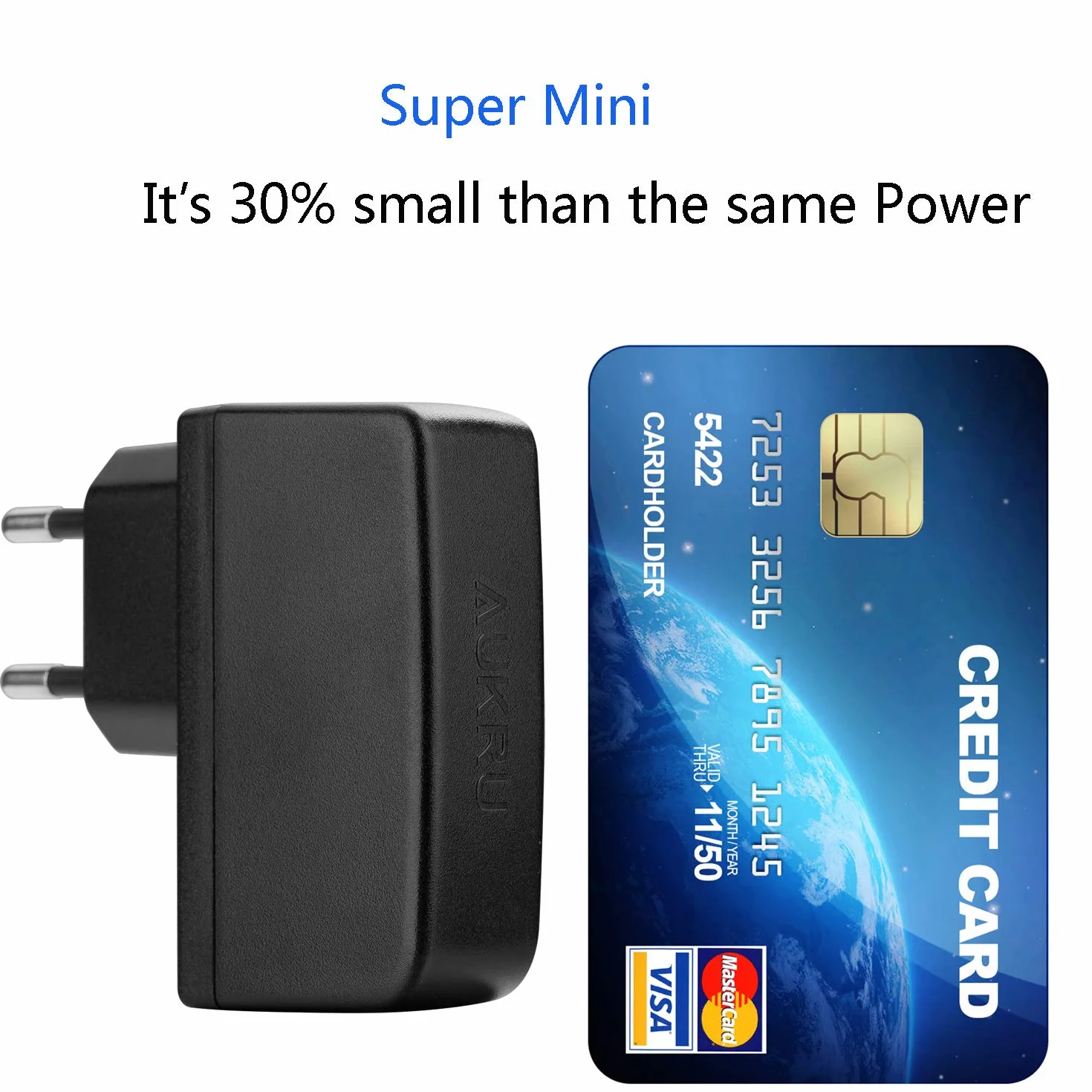 8 en 1 Chargeur USB 5V2A Universel Adaptateur Secteur avec 8 Embouts Connecteur à d'écoupage pour différents appareils -Noir