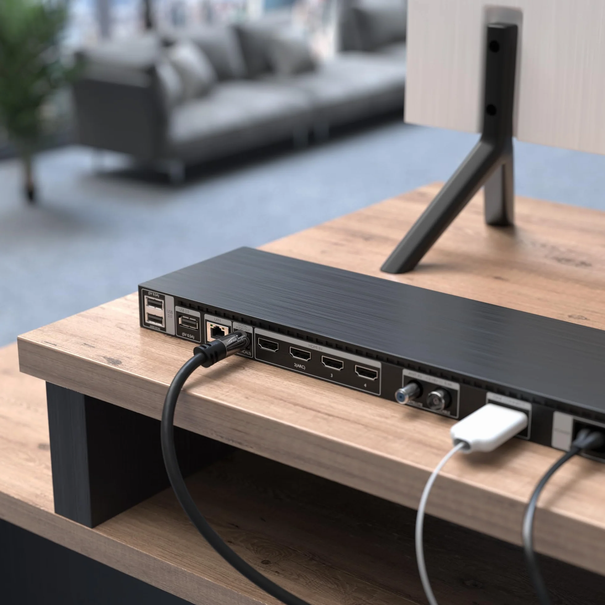 KabelDirekt 1m câble audio numérique optique TOSLINK fibre optique