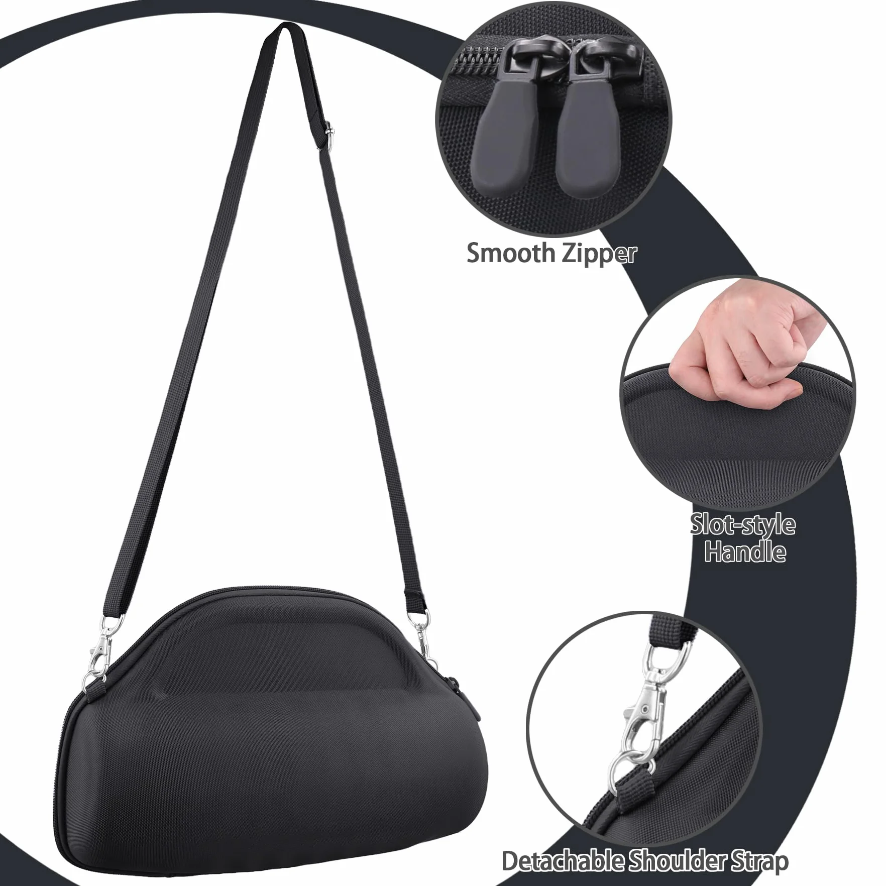 co2CREA Dur Étui de Voyage Rigide Housse Cas Coque pour JBL Charge 6 Haut-Parleur Bluetooth Portable, étui Seulement