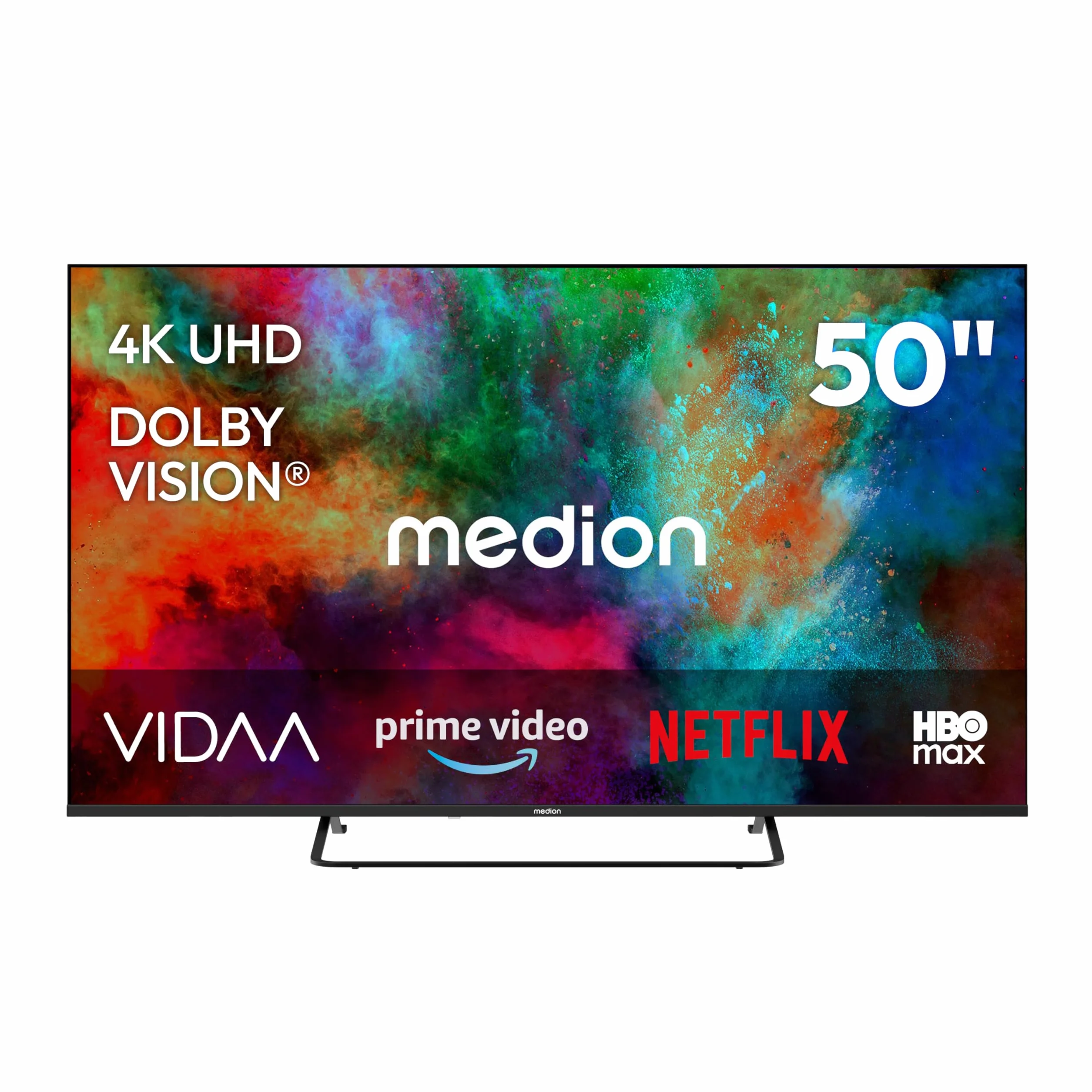 MEDION 125.7 cm 50" Téléviseur Ultra HD Smart TV Dolby Vision HDR Dolby Atmos VIDA Store