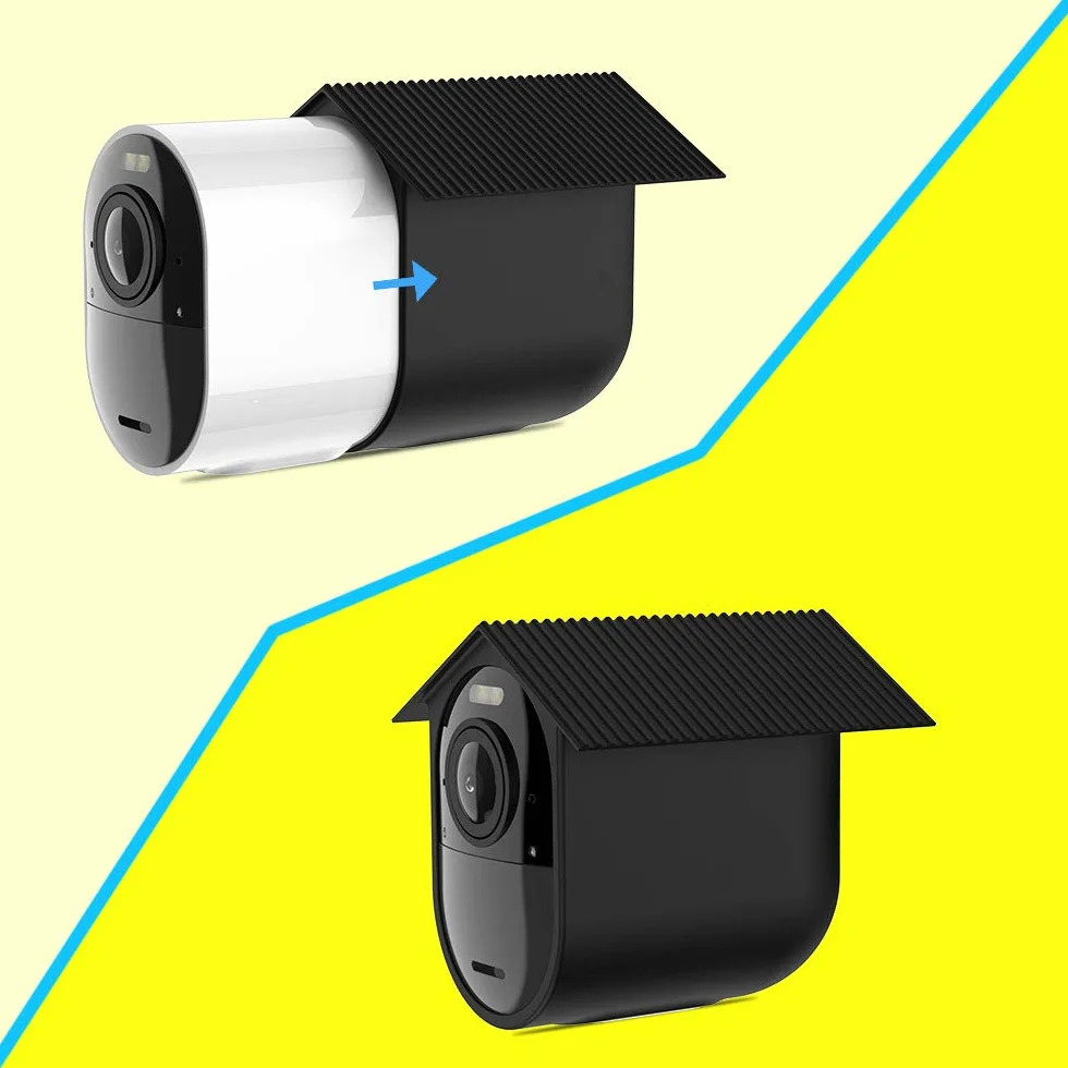 HOLACA Lot de 3 Coques en Silicone résistantes aux intempéries pour Arlo Ultra 4K Arlo Ultra 2 Arlo Pro 3, Arlo Pro 4 - Protection supplémentaire - Noir