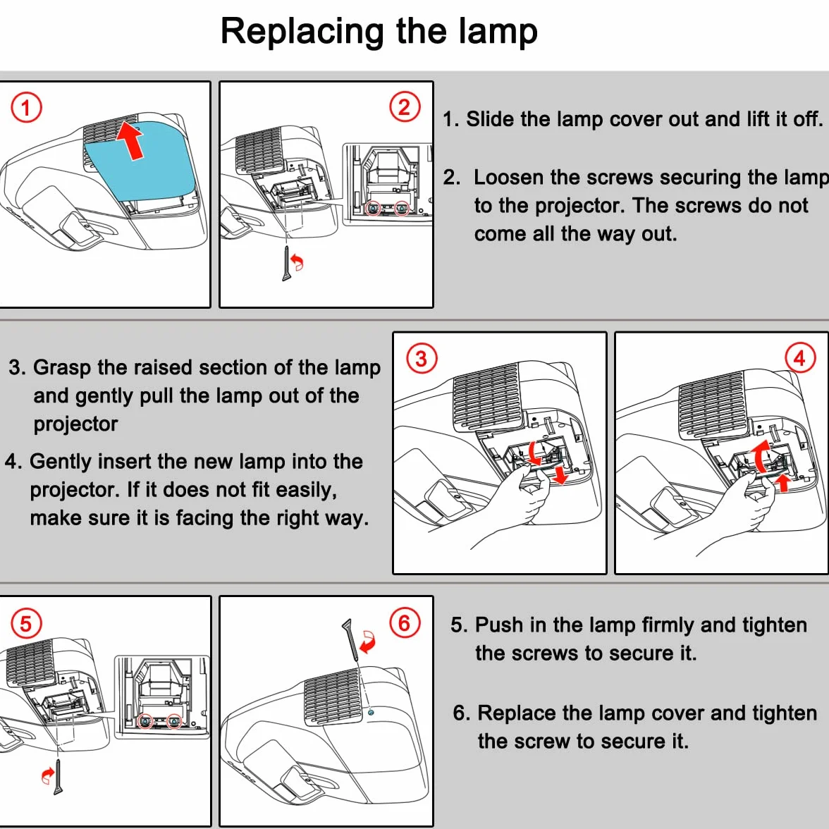 Lampe de Vidéoprojecteur Epson ELPLP80 ELPLP79 ELPLP90 EB-580 EB-585W