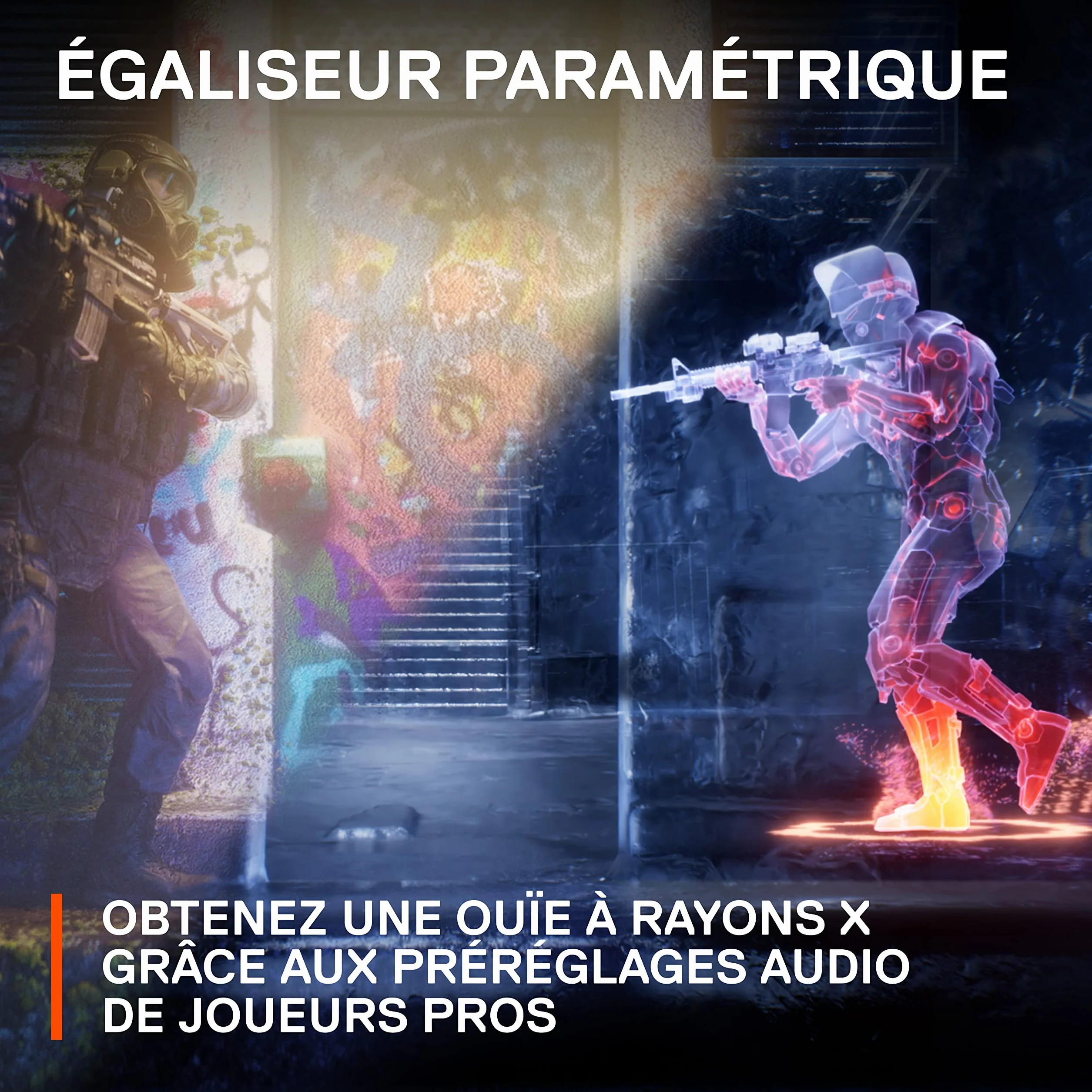 SteelSeries GameDAC Gen 2 Amplificateur Audio Hi-Res - ESS Sabre Quad-DAC - Élimination du Bruit par l’IA - Son Spatial 360° - Certifié Hi-Res - PC, PS5, PS4