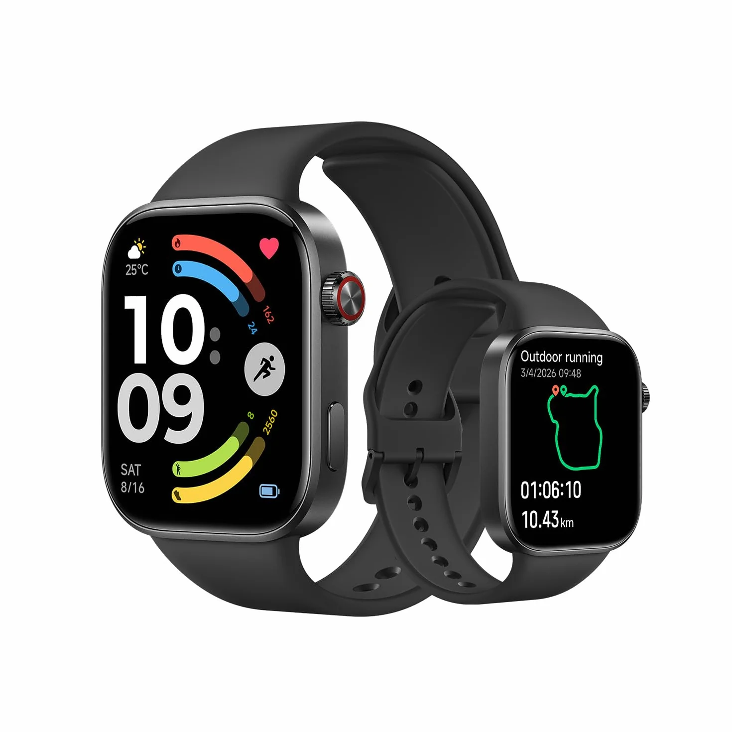 XIAOMI Redmi Watch 6 Montre Connectée Homme Femme AMOLED 2.07" Suivi Sport Fitness 150+ Modes Sport Autonomie 24 Jours 5ATM GPS Noir