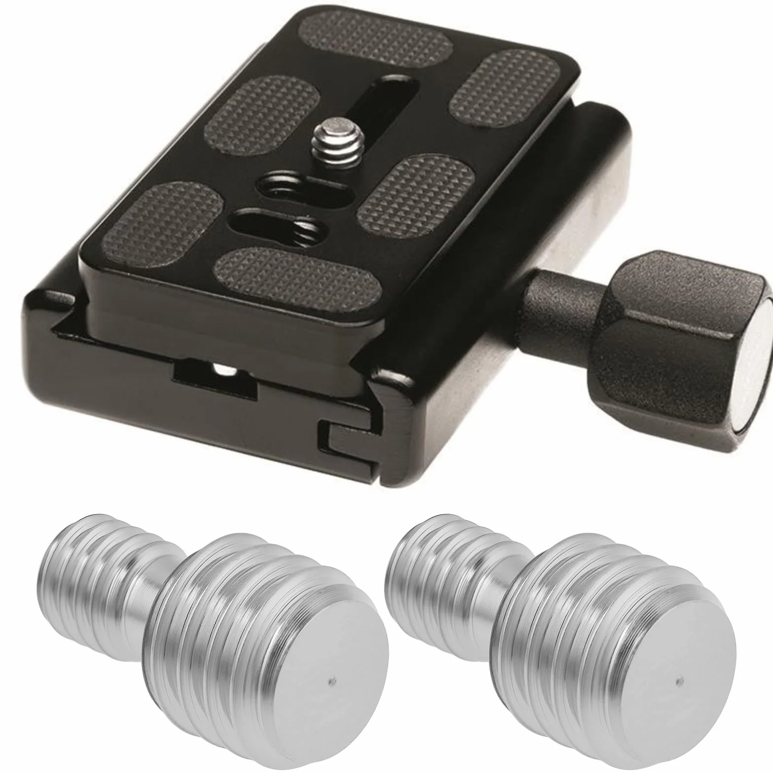 Lot de 4 vis adaptateur mâle 3/8" vers M6 mâle pour trépied monopode et plaque à dégagement rapide