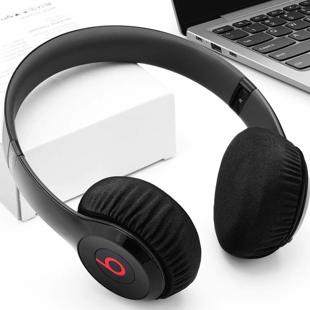 Housses de Casque Extensibles Lavables en Tissu Flexible, Protection contre la Sueur pour Salle de Sport, Jeux (Noir)