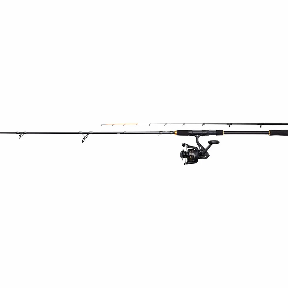 Penn Wrath II Boat Squid Spinning Combo, Canne à pêche et Moulinet pour la pêche au calmar, Noir