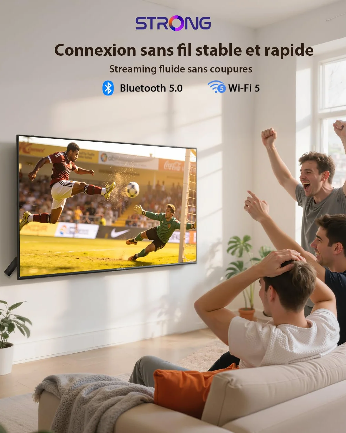 STRONG Leap-UNA+ FHD TV Stick Android 14, 8 Go Stockage, HDR10+, Bluetooth 5, Commande Vocale