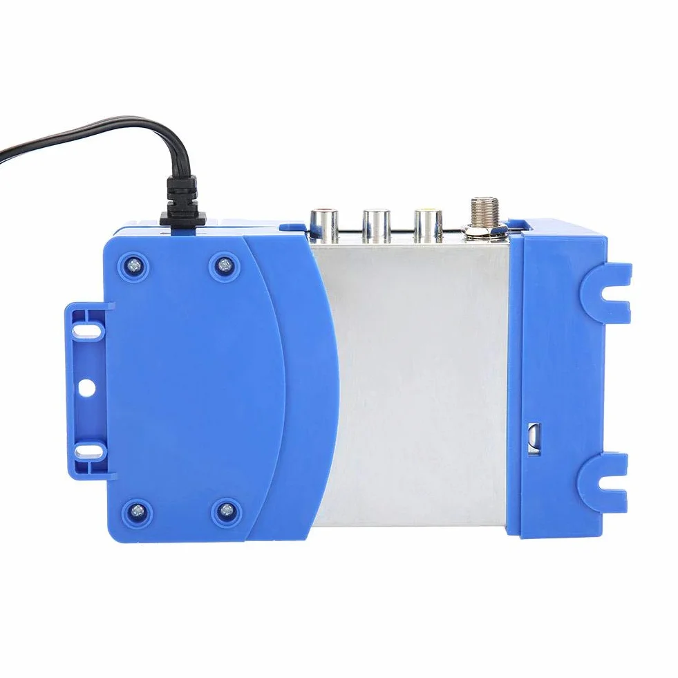 Modulateur RF Numérique AV vers RF Convertisseur VHF UHF 47-868 MHz 110-240V Prise UE Bleu