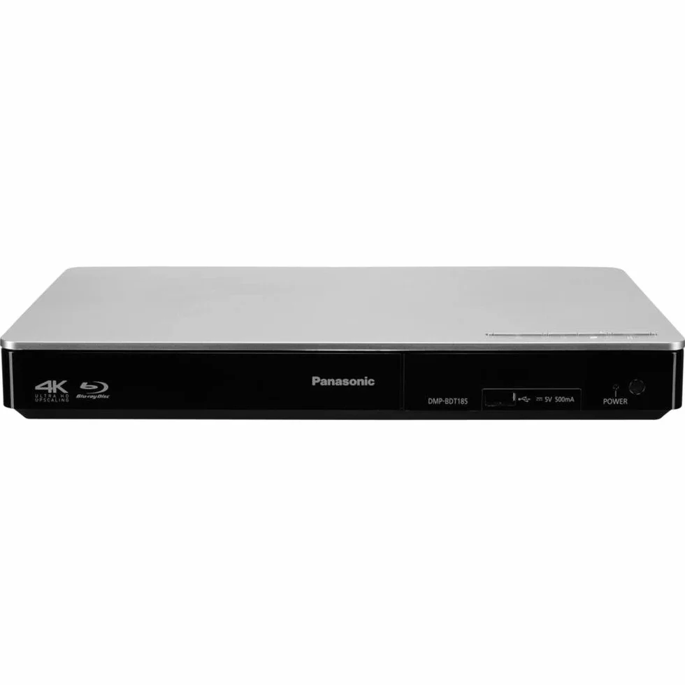 Panasonic DMP-BDT185EG Blu-ray Player (DLNA, Internet-Apps, Video on Demand, 4K Upscaling, 3D, USB, LAN-Anschluss, Dual Core Prozessor, HDMI-Steuerung, MKV-Playback) silber