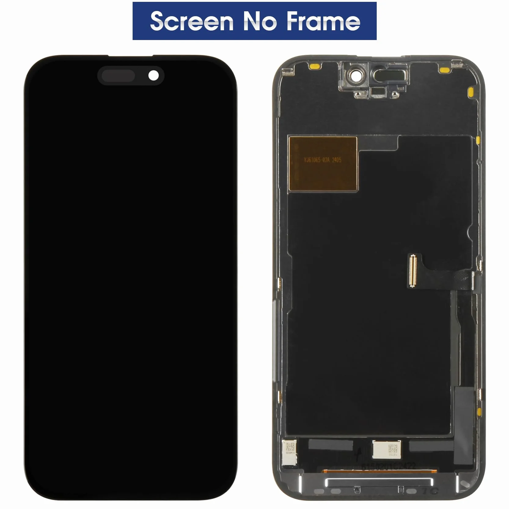 Reparo pour iPhone 15 Pro LCD Display pour iPhone 15 Pro Écran LCD 15 Pro 3D Touch Écran Tactile Numériseur A2848 A3101 A3104 A3102 Verre Full Assemblé avec Kit de Réparation (Noir,6.1")