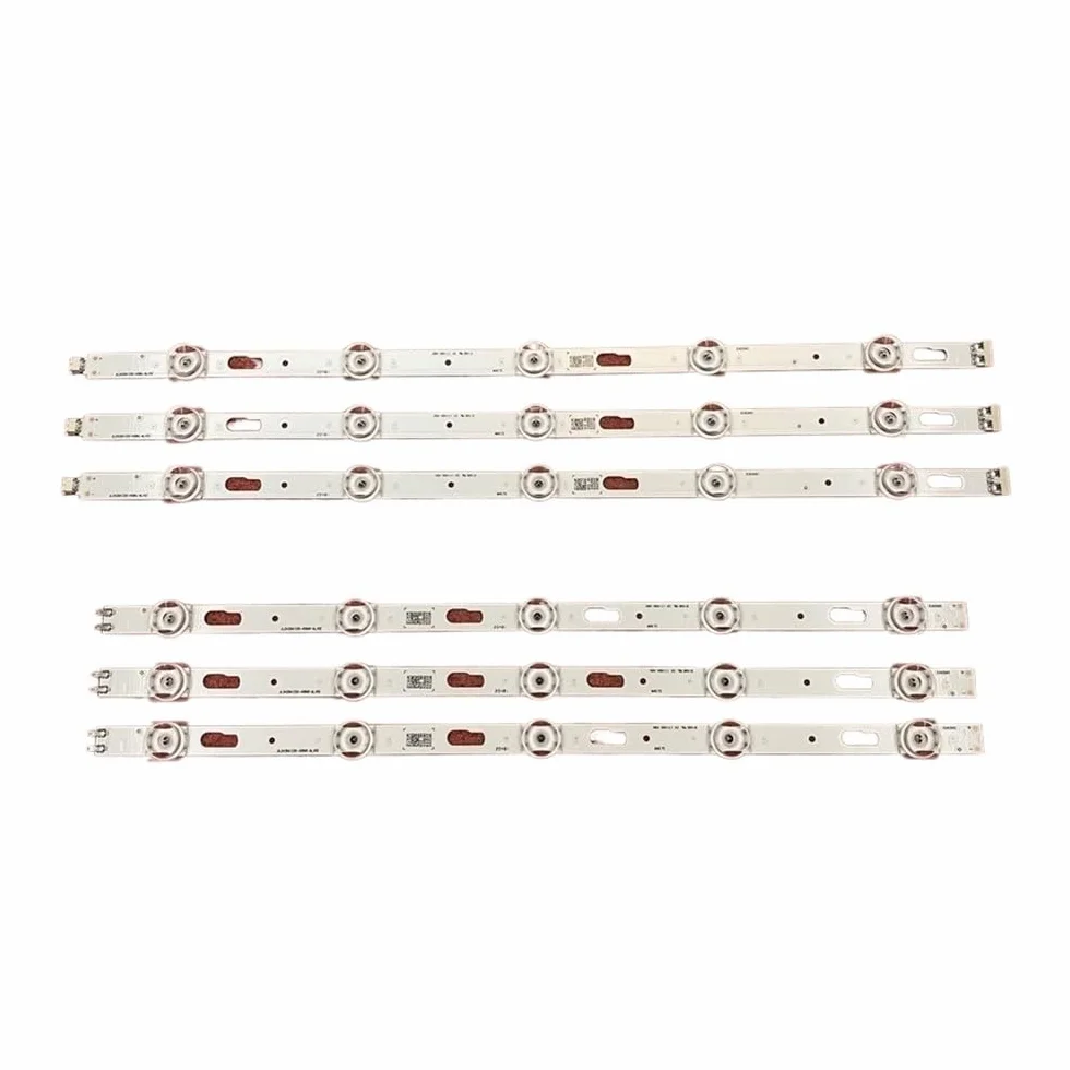 Bande de rétro-éclairage LED pour Samsung UE43TU7100U UE43TU7100 UE43TU7172U UE43TU7125K GU43TU8079U UE43TU8000K UE43TU8005K UE43TU8072U Kit 6pcs