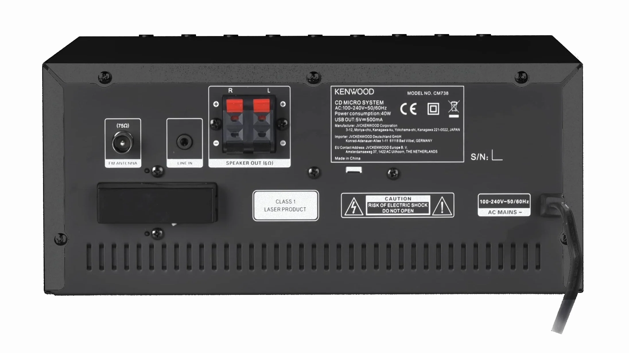 KENWOOD M-9000S-B Micro Système Hi-FI avec CD, Dab +, Radio Internet, Spotify, FM, Bluetooth, USB et Grand écran Couleur TFT