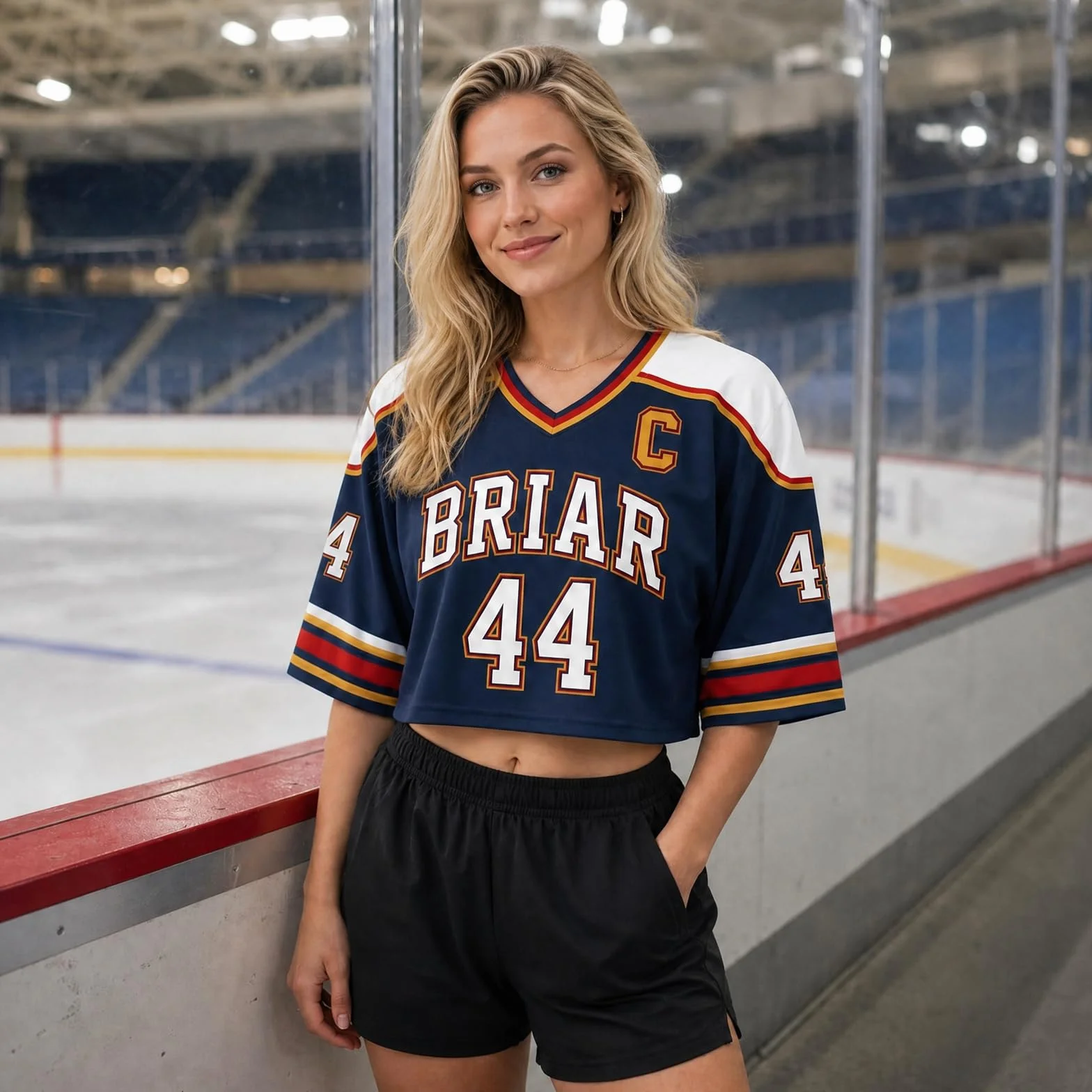 Campus Maillot De Hockey Sur Glace Universitaire Court Top Pour Fans
