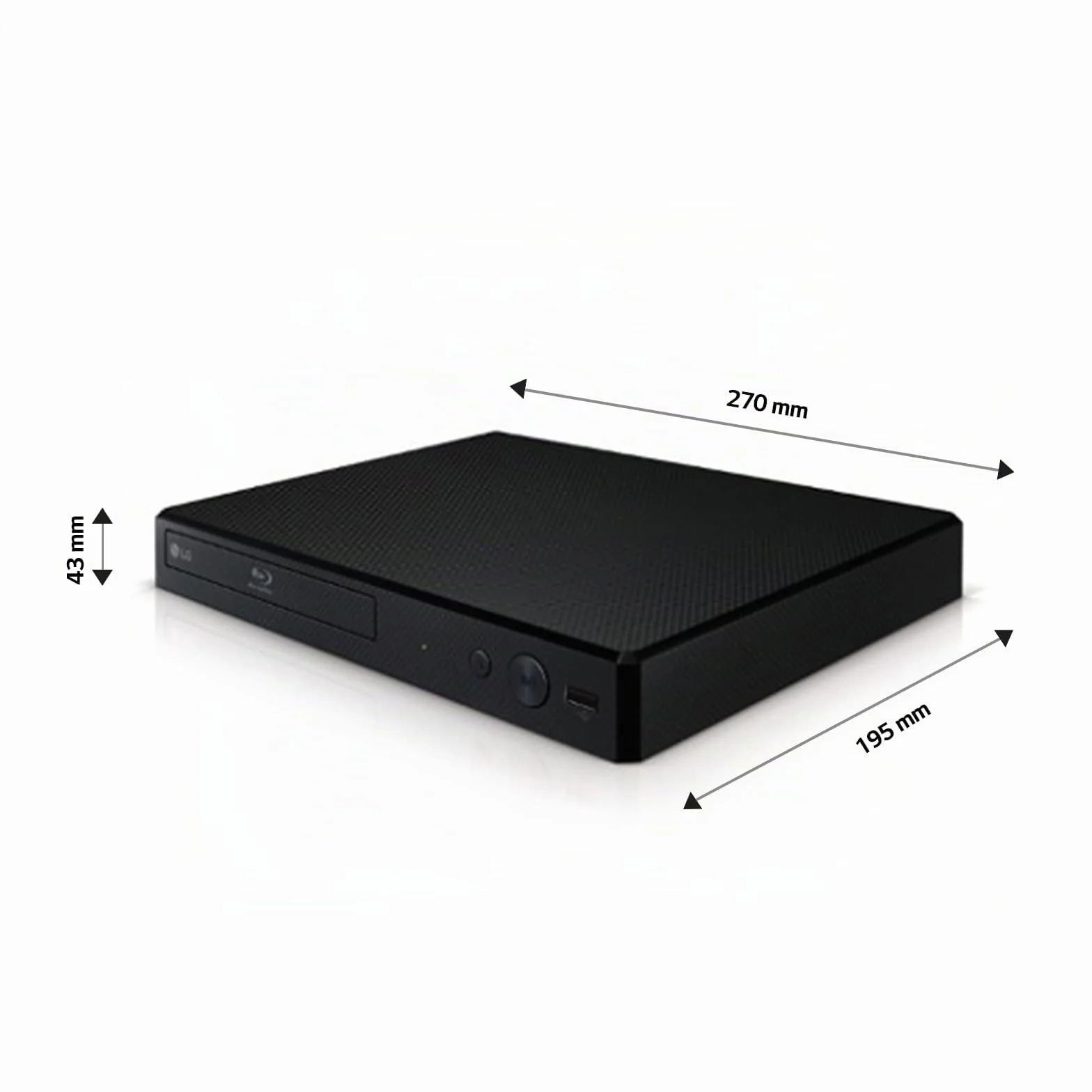 Lecteur de Bluray LG Bp250 Full HD 1080p - Bluray, Dvd, Divxhd, Mkv, Dts Hd, USB Player, Hdmi