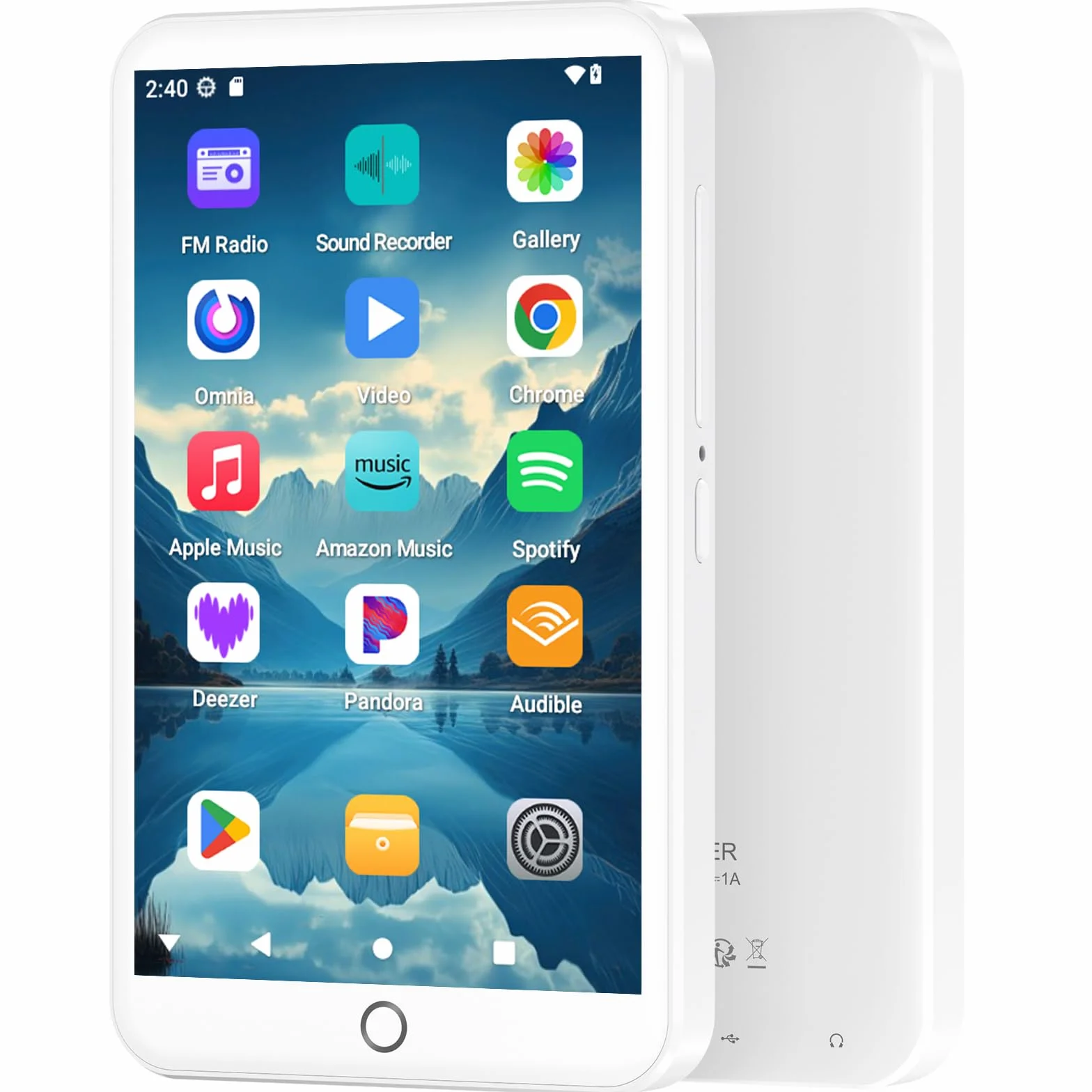 Lecteur MP3 Bluetooth WiFi Android 13 Écran Tactile 4" 3 Go RAM 32 Go ROM Radio FM