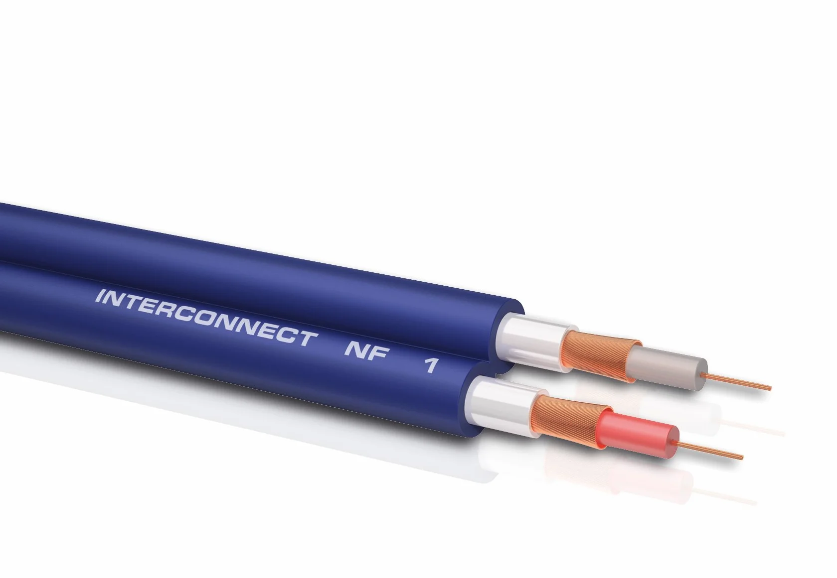 Oehlbach NF 1 Master 200 - Excellent câble Cinch Audio stéréo analogique - 2X Cinch/2x Cinch, fiches entièrement métalliques, Blindage - 2 m - Bleu