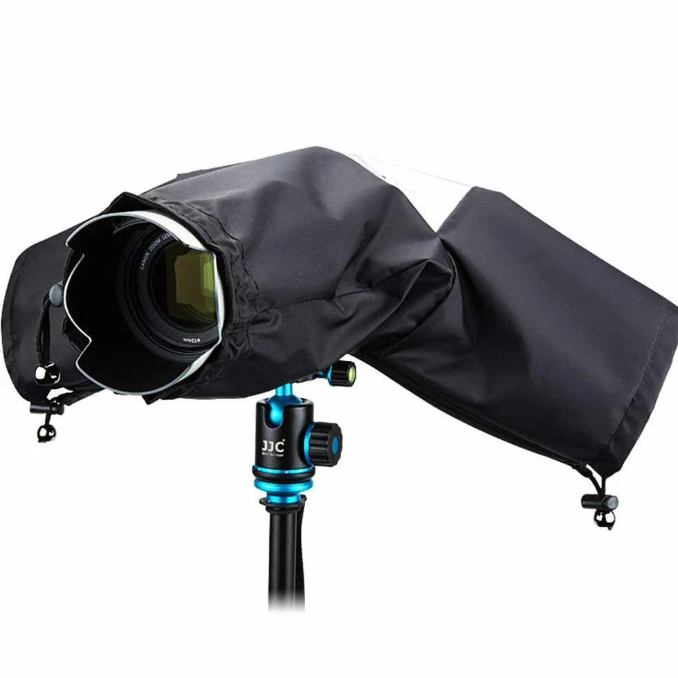 JJC Nylon Caméra Couverture Anti-Pluie Housse Protection Imperméable pour Fujifilm Nikon Canon Sony DSLR Appareil Photo Reflex