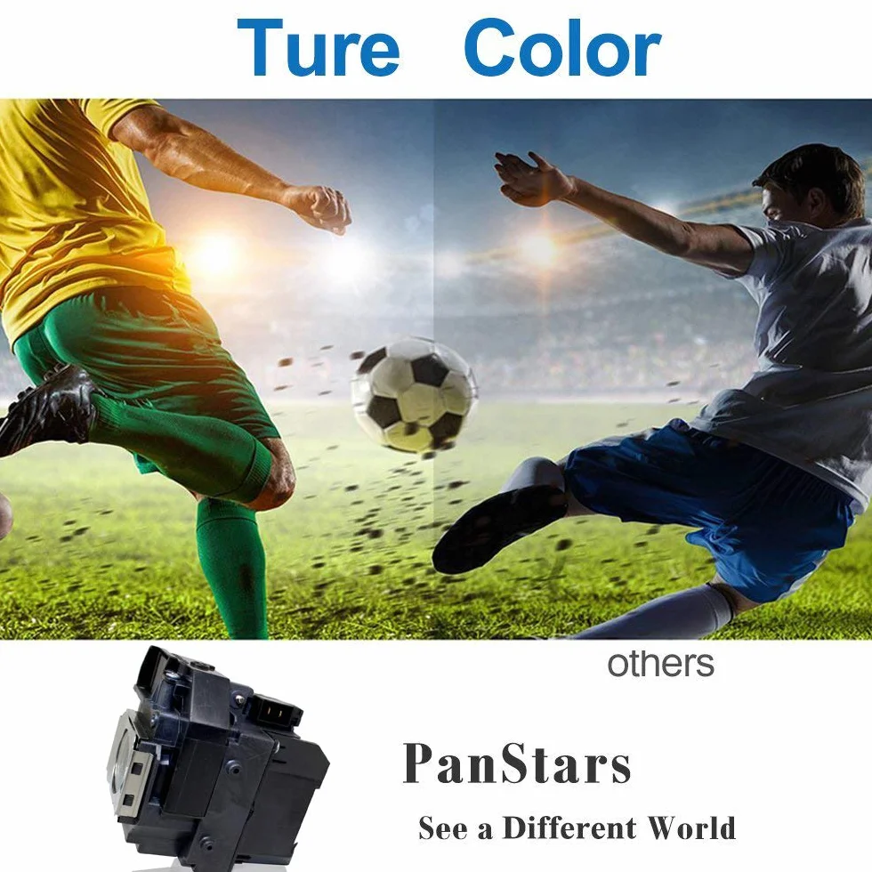 PanPacSight Lampe Vidéoprojecteur ELP58 compatible EB-S9 EB-S92 EB-W10 EB-W9 EB-X10 EB-X9 EB-X92 EB-S10 EX3200 EX5200 EX7200 H367A H367B H368B PowerLite 1220 1260 S10+ S9 VS200