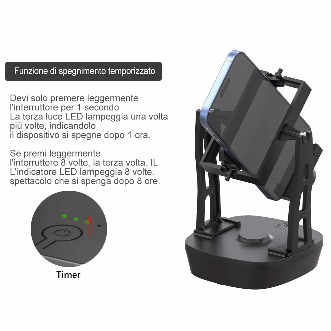 Accessoires de Balançoire pour Téléphone Portable Podomètre Marche Fonction d'arrêt chronométrée Deux Postures d'oscillation