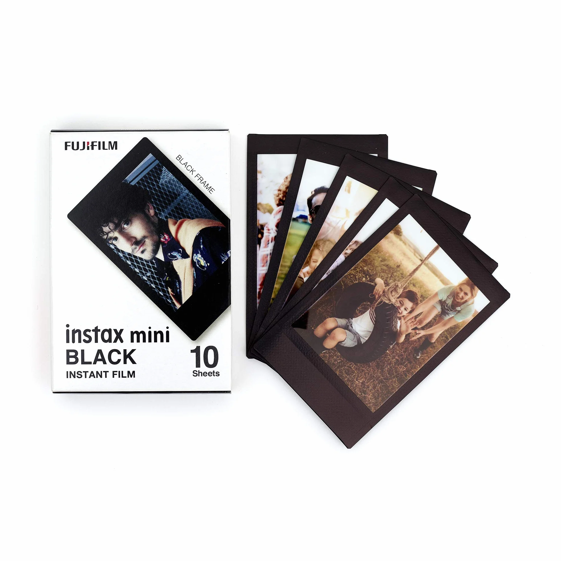 instax Lot de 30 Mini Films Classiques avec marbre Noir, Bleu et Monochrome