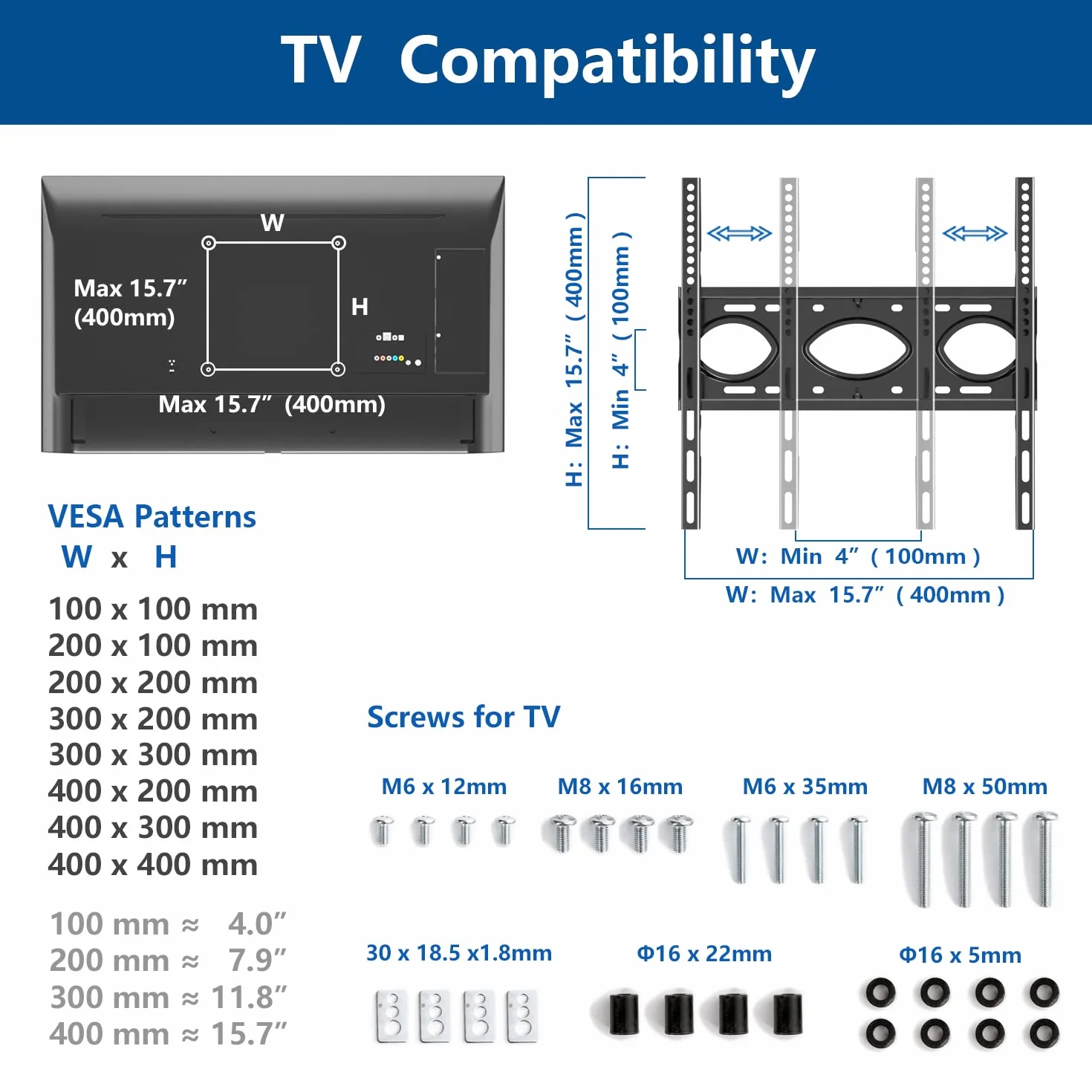 RFIVER Support TV Roulette avec Support Cantilever pour Ecran de Télé de 26 à 70 Pouces LED LCD Plasma Chariot Meuble TV Pied Universel Pivotant Réglable en Hauteur avec 2 Étagères