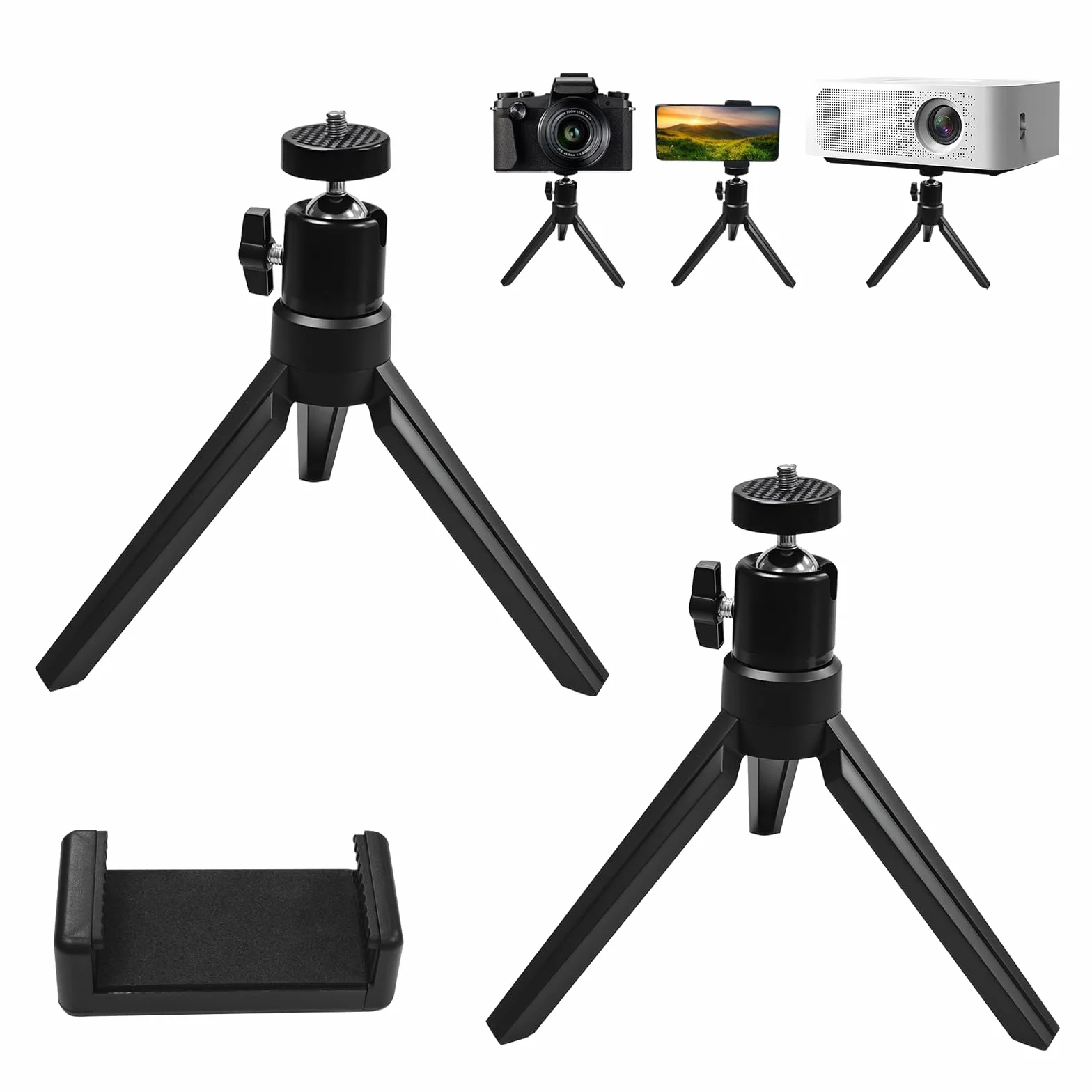 Support pour Smartphone et Pied Videoprojecteur 2 Pièces