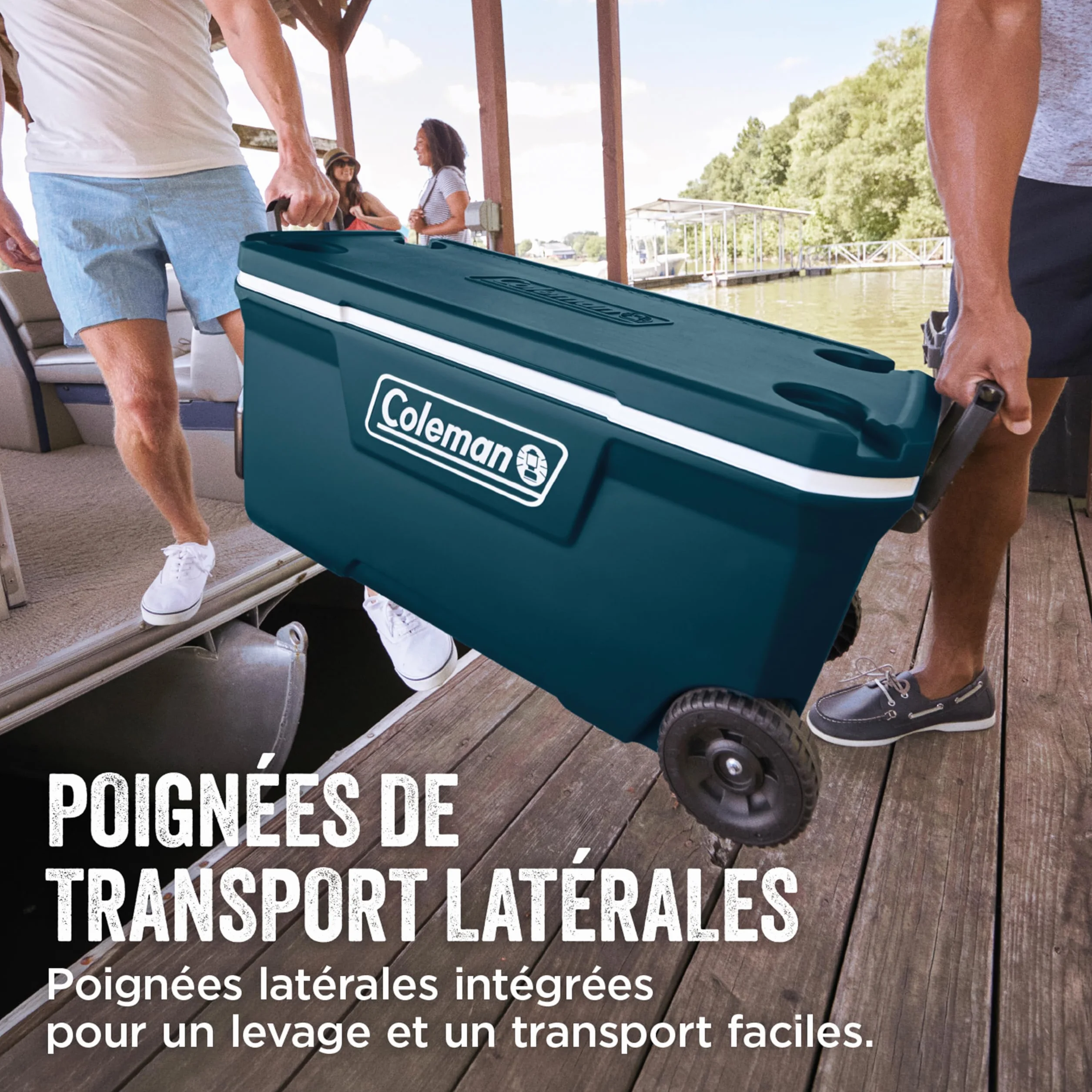 Coleman Xtreme 100QT glacière à roulettes