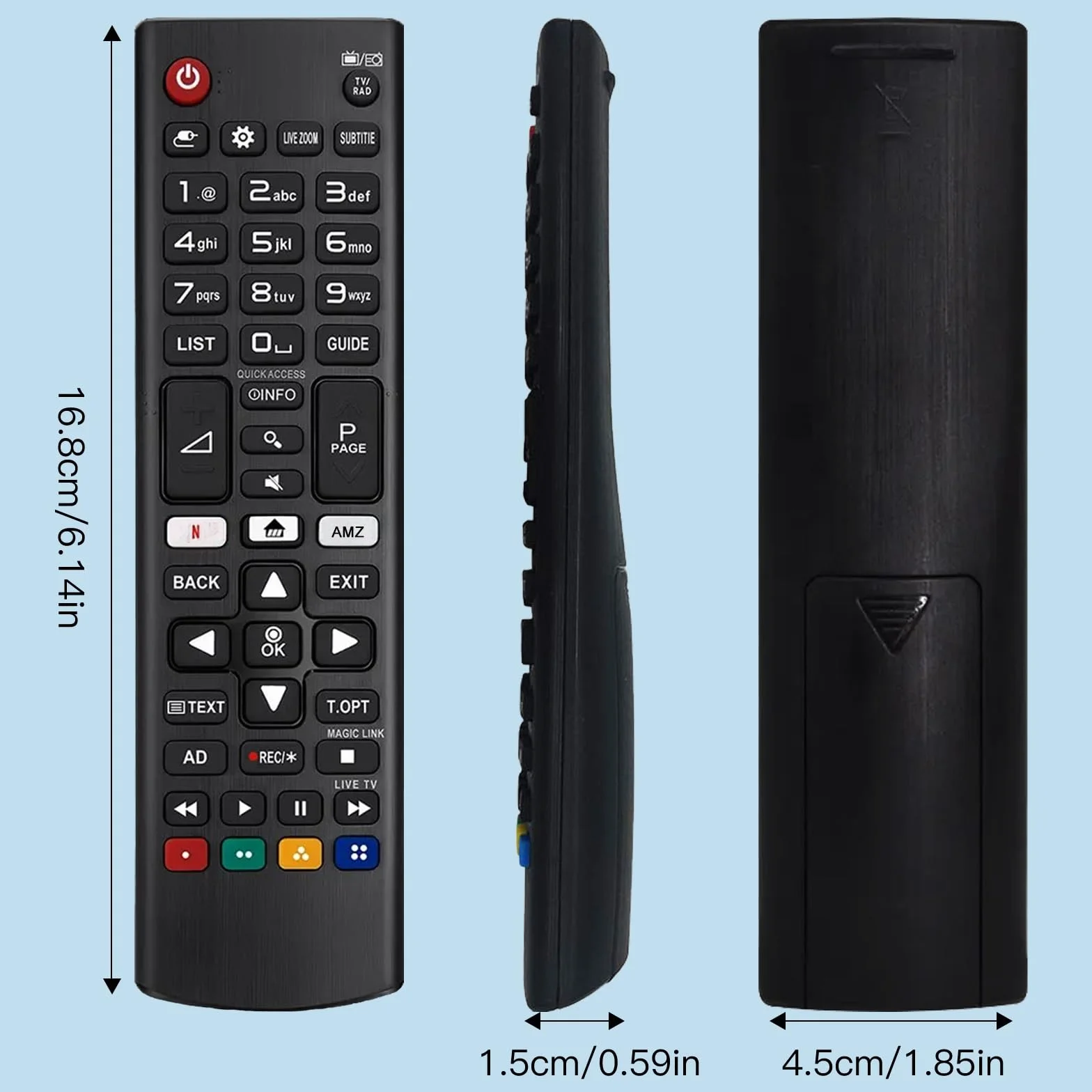 LG AKB75095308 Télécommande Universelle Compatible Tous Téléviseurs LG Smart TV LCD LED 4K 8K Netflix