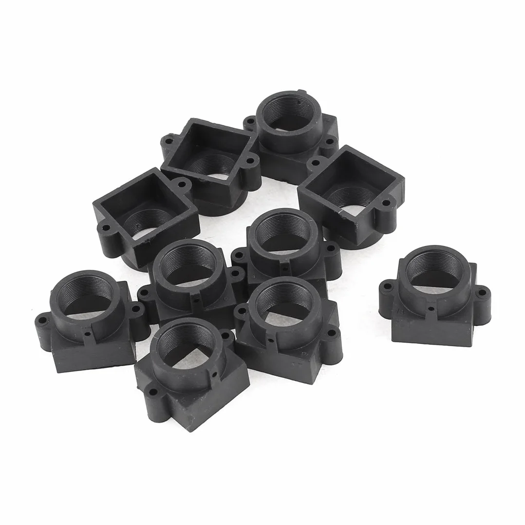 sourcing map 10Pcs S Support M12 Planche Lentille Support 20mm Vis Spacing Noir pour CCTV Caméra