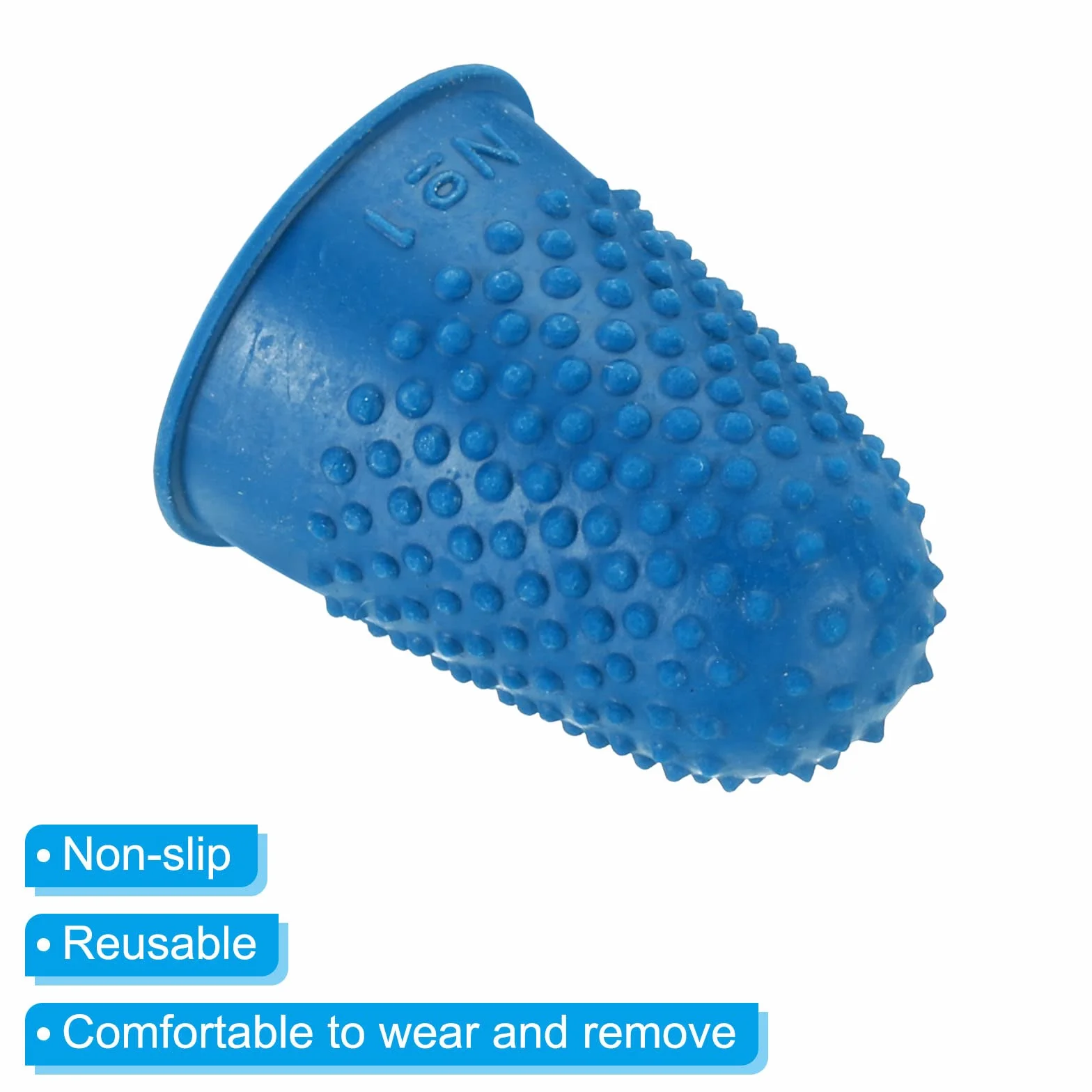 PATIKIL Protège Doigt Silicone, Embouts Caoutchouc, Protection Pouce, Coussins Protection Comptage Couture