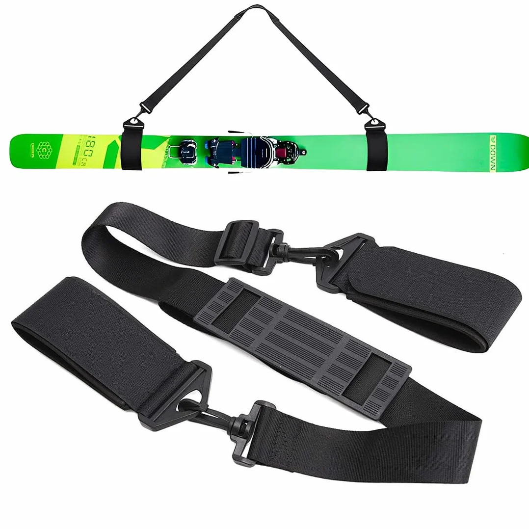 Sangles Porte-Skis Réglable Bandoulière Ski Scratch Transport Poignets Skis Rangement Sport Plein Air