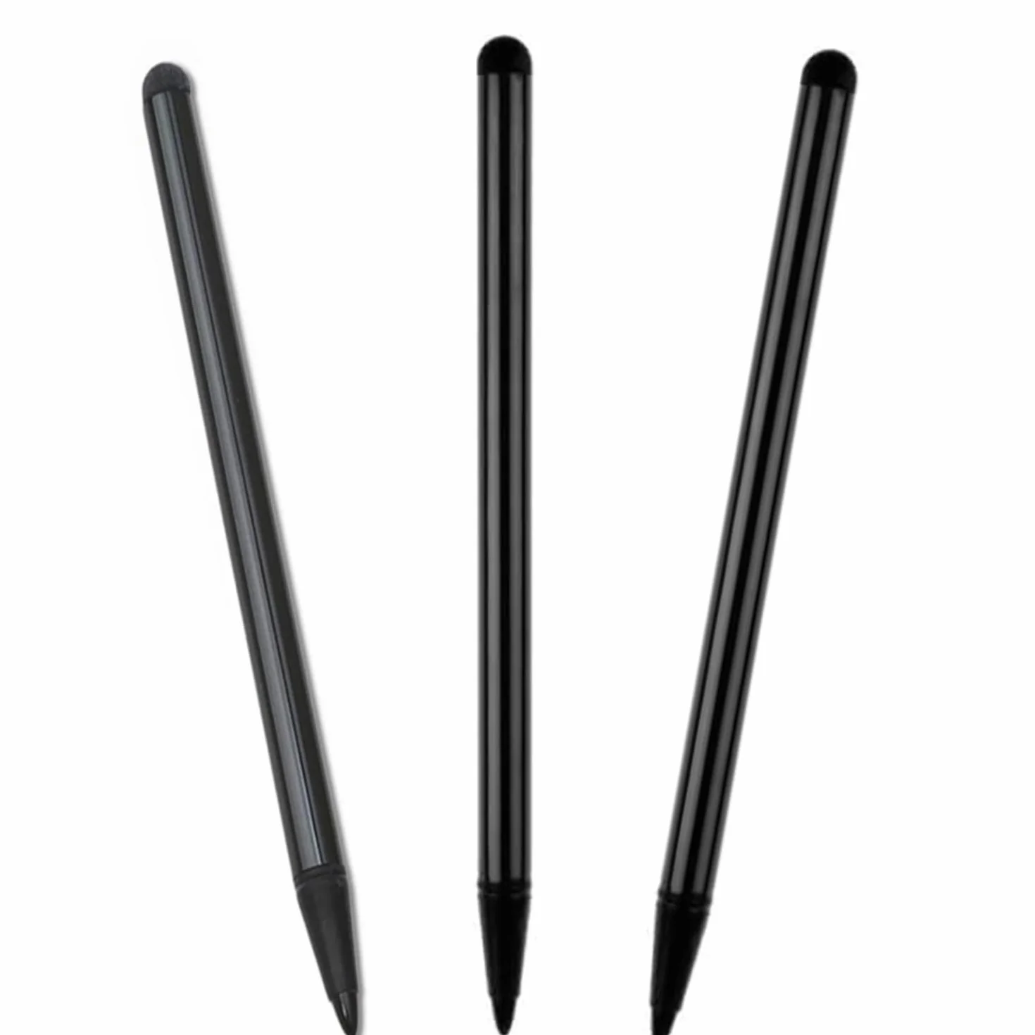 Stylets Noirs Universels à Pointe Fine Lot de 3 pour Écrans Tactiles