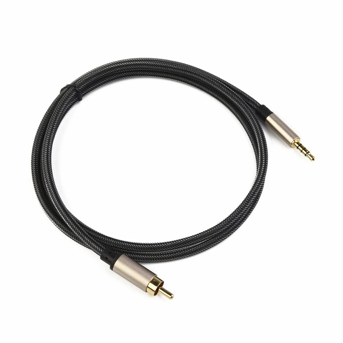 Câble Audio-vidéo Coaxial numérique stéréo SPDIF pour RCA vers 3.5mm mâle pour HDTV 1m/2m, 2 pièces