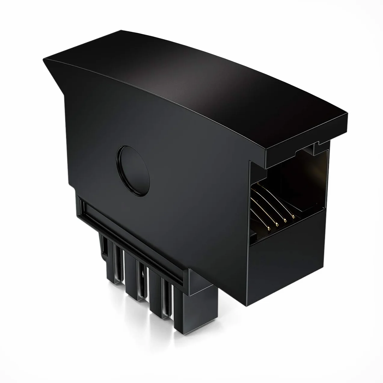deleyCON Adaptateur de téléphone TAE-F vers RJ11 femelle 6P4C - Adaptateur de câble pour routeur - Noir