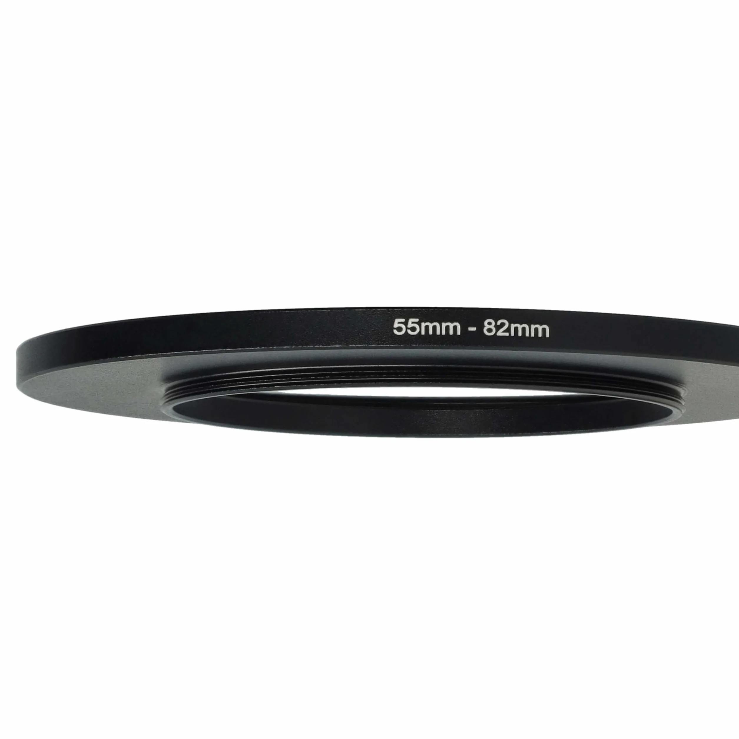 vhbw Adaptateur de Filtre Step-Up 55mm - 82mm pour Objectif d'appareil Photo, métal Noir