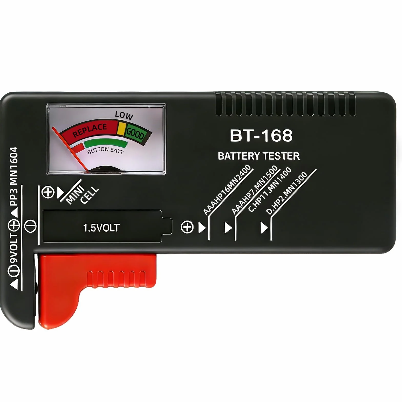 Testeur de Piles Universel BT-168 AA AAA C D 9V 1.5V Pile Bouton Contrôleur de Tension