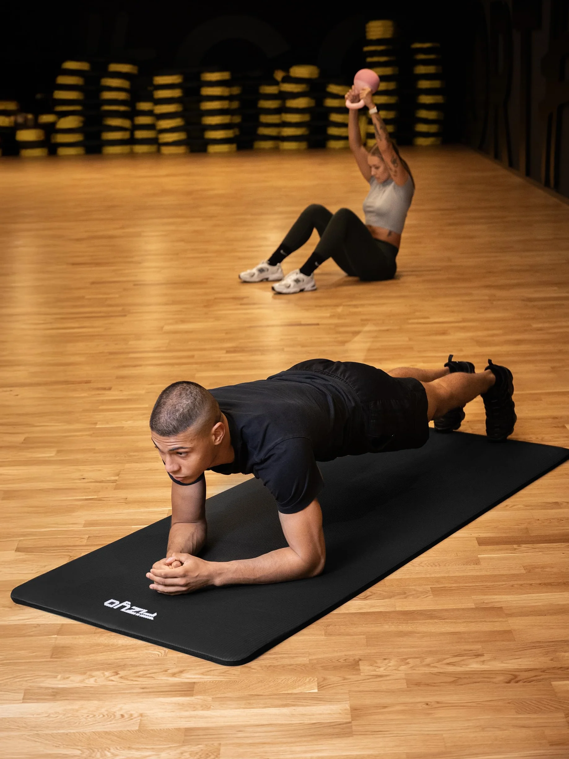 Tapis de yoga Fizyo Mousse NBR antidérapante Caoutchouc Synthétique