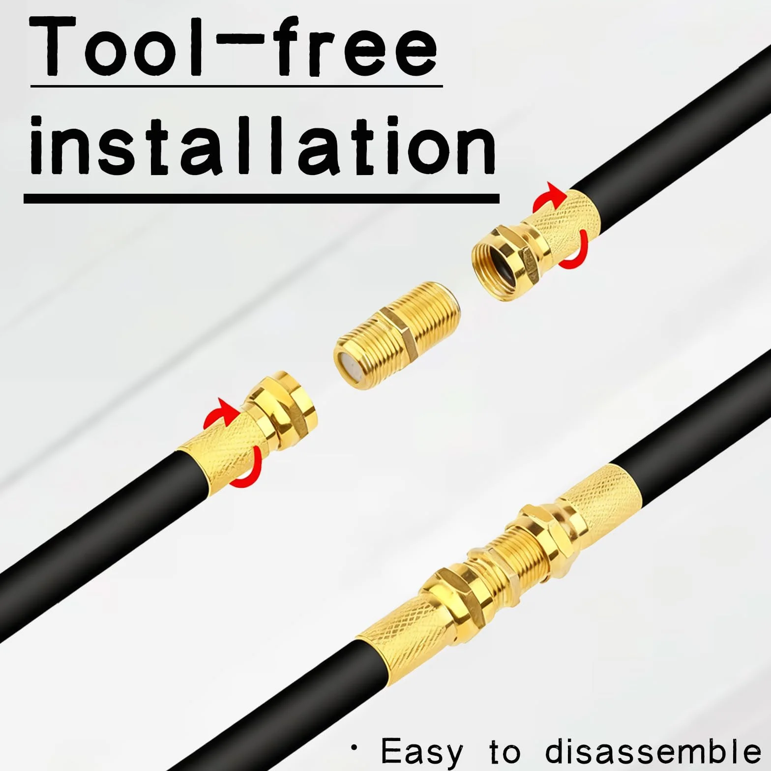 Fiche F Coaxial Raccord F Coudé, Adaptateur Câble Satellite, Adaptateur Cable Coaxial, Cable Antenne TV Raccord Prise, 7 Têtes De Câble F81 Et 14 Connecteurs RG6F