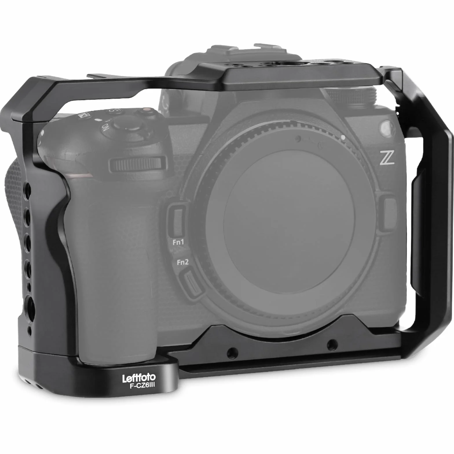 Leftfoto Cage pour appareil photo Nikon Z6III/Z5/Z6/Z7/Z6II/Z7II, cadre de protection avec base Arca, cage vidéo pour prise de vue vidéo Vlog