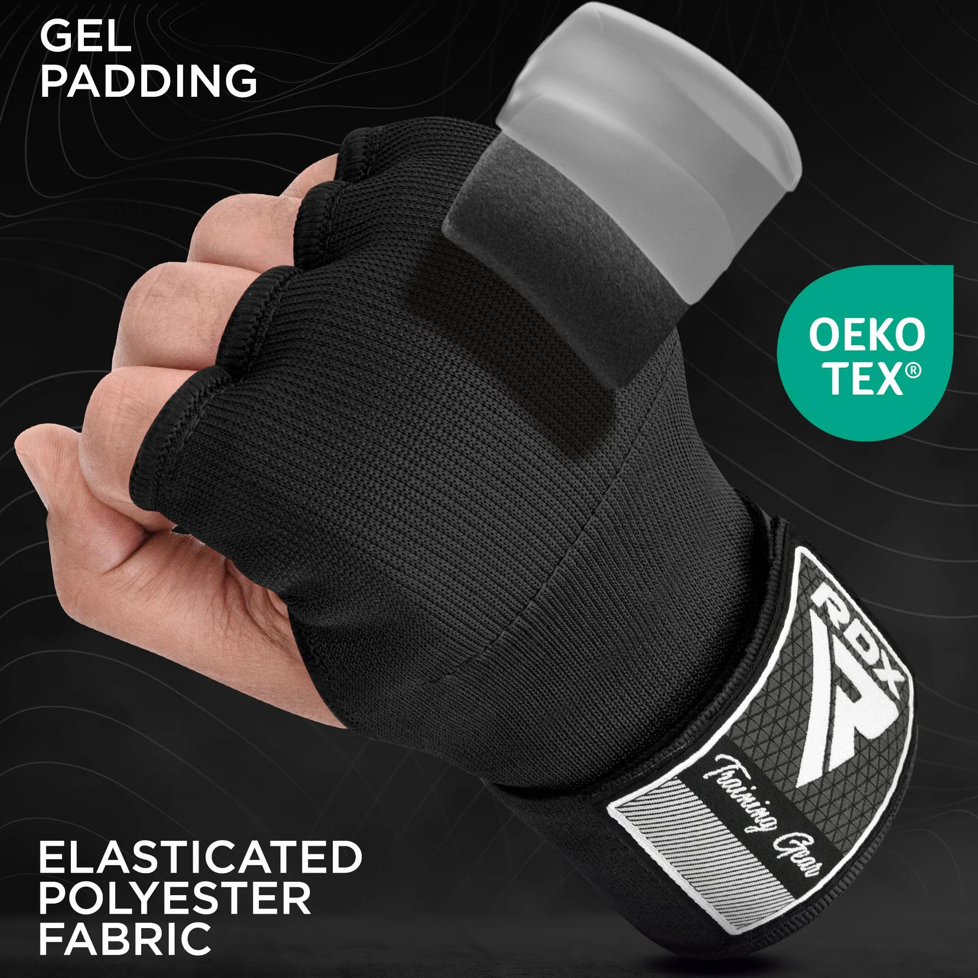 RDX Gel Bandes Boxe Sous Gants 100CM MMA Muay Thai Protege Main Arts Martiaux Sparring Protecteur de Poing