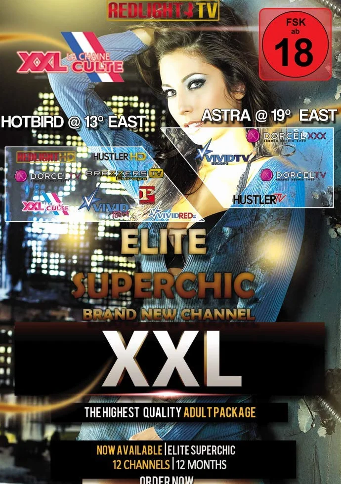 Redlight Elite Superchic 12 Carte de contrôle Viaccess 12 Mois + Brazzers TV