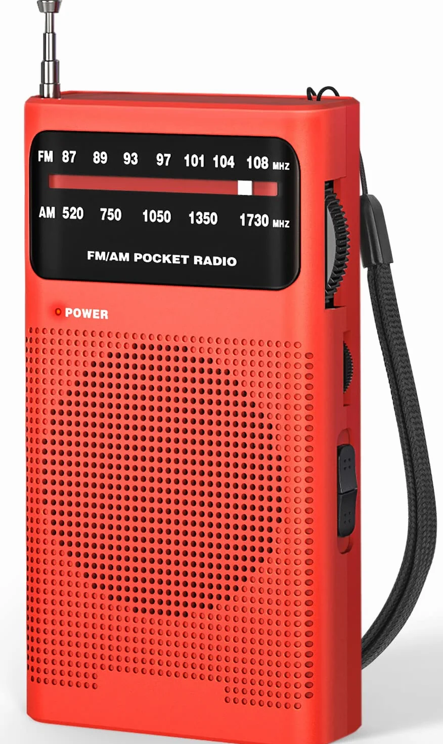 Tendak Radio Portable, AM(MW)/FM Radio a Pile, Transistor Radio de Poche avec Excellente Réception, Excellente Qualité Sonore, Mini Radio Portable(AA)