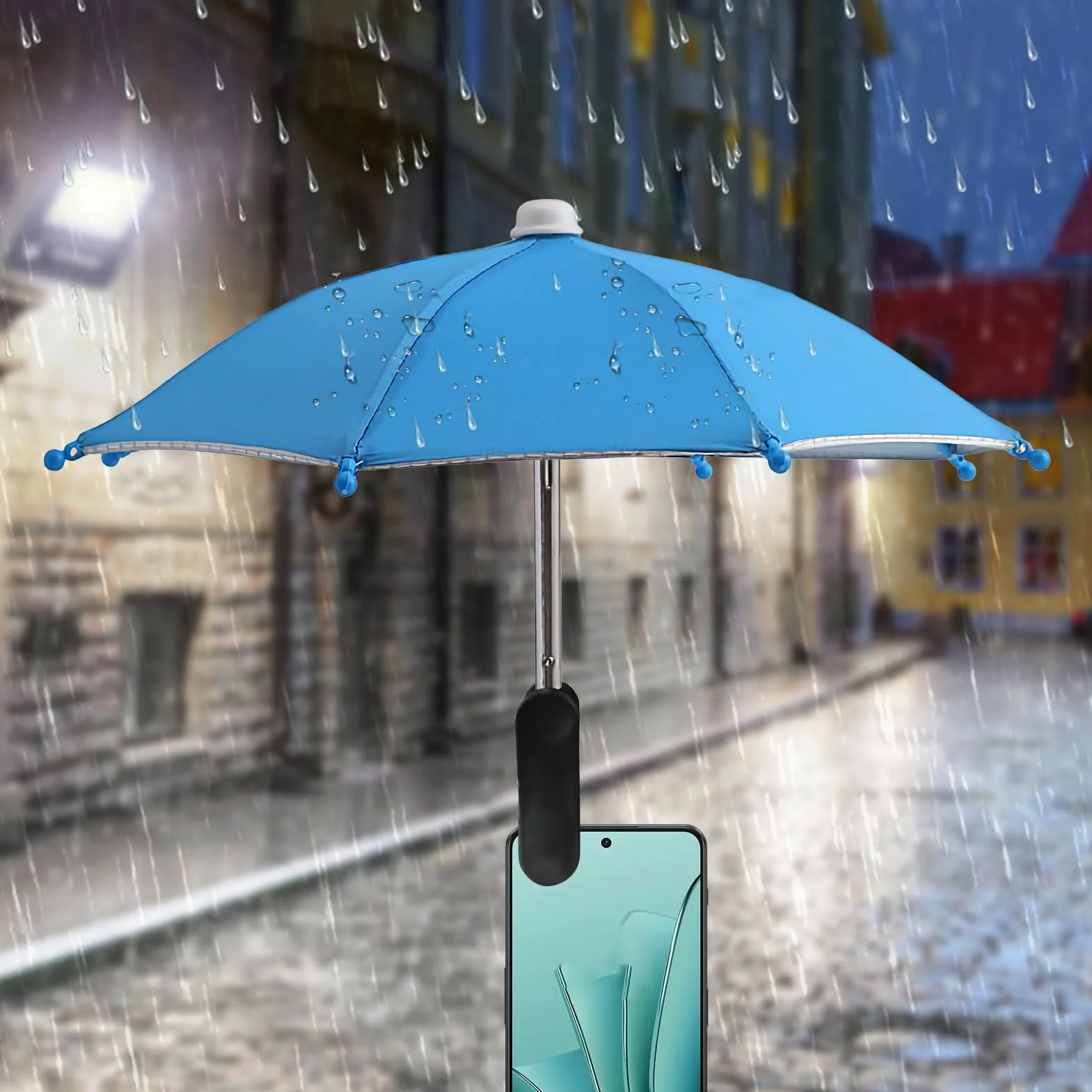 Genérico Parasol pour téléphone contre le soleil | Protection UV pour téléphone portable avec clip | Accessoires antireflets avec protection UV pour voiture, camping, plage, piscine extérieure